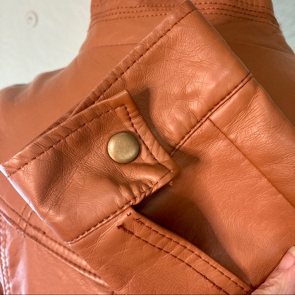 Charlotte Russe Vegan Leather Juniors Jacket, Small - Picture 4 of 12